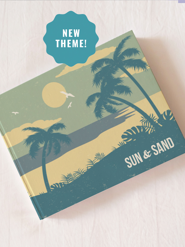 Cover of a photobook of a father and child camping with the text 'Adventures with Daddy' on the front